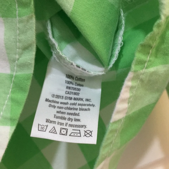 Crazy 8 Long Sleeve Multi-Check Button-Down Shirt Sz 3 - Picture 3 of 4